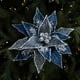 thumbnail image 1 of Red Velvet Christmas Flowers With Green Ice Crystal Artificial Flowers DIY Accessories For Christmas Tree Decorations, 1 of 6