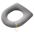 thumbnail image 1 of Cubierta de asiento de inodoro de invierno Sunnimix Cojín Closestool Mat engrosado Gris, 1 of 6