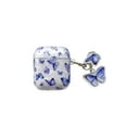 thumbnail image 3 of For Airpods1/2 3 Pro Pro2  Headset Protective Case Shell Pattern Blue Butterfly, 3 of 13