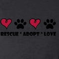 thumbnail image 3 of CafePress - Rescue*Adopt*Love - Women's Long Sleeve Charcoal Gray Pajamas, 3 of 3