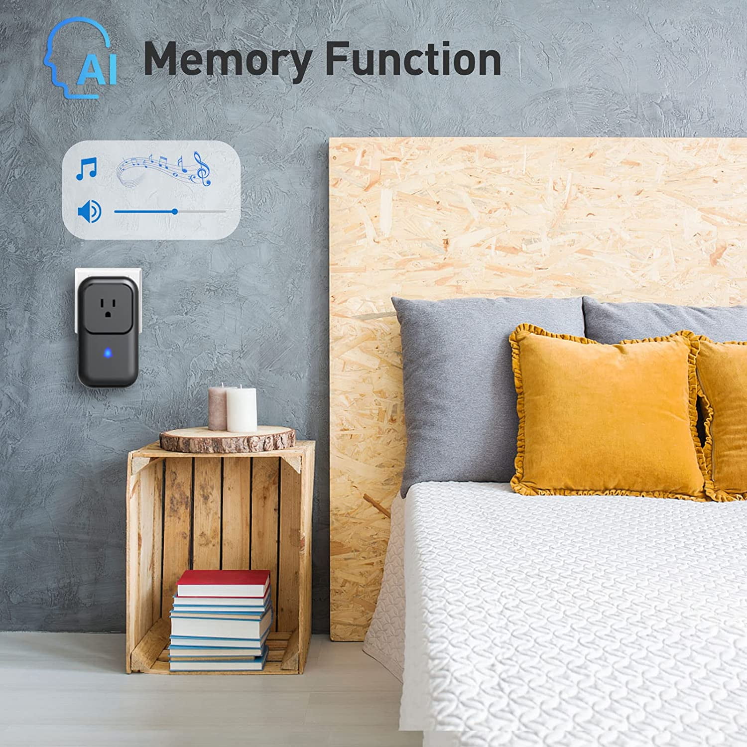 Wireless Doorbell Plug-in, Allytech Doorbell Chimes Door Chime for Home/Classroom, Self-Powered IP55 Waterproof Doorbell Operating at 1000ft Range with 58 Chimes, 5-Level Volume & LED Light