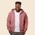 thumbnail image 3 of Dalix Panda Embroidered Zip Hoodie Fleece Long Sleeve Pocket Warm Soft Mens in Mauve 3XL XXX-Large, 3 of 5
