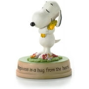Hallmark Peanuts Happiness is a Hug from The Heart Snoopy and Woodstock Figurine