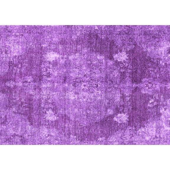 Ahgly Company Indoor Rectangle Persian Purple Traditional Area Rugs, 5' x 7'