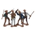 thumbnail image 1 of 4 piezas modelo de estatuilla de vaquero para figuras coleccionables occidentales suministros de fiesta de vaquero y decoración del hogar occidental mini estatua de vaquero decoración de escritorio, 1 of 7