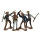 thumbnail image 1 of ColoMX 4 Piezas Mini Estatua de Vaquero para Colección de Figuras de Tema Occidental Decoraciones de Vaquero para Fiestas de Cumpleaños y Decoración del Hogar Figura de Vaquero de Plástico, 1 of 7