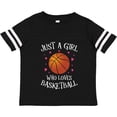 thumbnail image 3 of Inktastic Just a Girl Who Loves Basketball Girls Toddler T-Shirt, 3 of 5