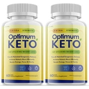 (2 Pack) Optimum Keto - Supplement for Weight Loss - Energy & Focus Boosting Dietary Supplements for Weight Management & Metabolism - Advanced Fat Burn Raspberry Ketones Pills - 120 Capsules