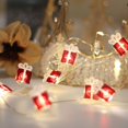 thumbnail image 2 of Cadena de luces en forma de árbol de Navidad, 20 luces LED de hadas de Navidad, luces de cadena de árboles de Navidad de color blanco cálido con pilas para decoración del hogar de la ventana del árbol de Navidad - Regalo Sailing  Electrónica, 2 of 5