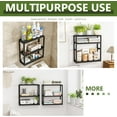 thumbnail image 5 of Bamworld Bathroom Shelves for Storage, Small Black Bathroom Shelf Over Toilet, Adjustable 3 Tiers Shelf for Bathroom Storage, 5 of 6