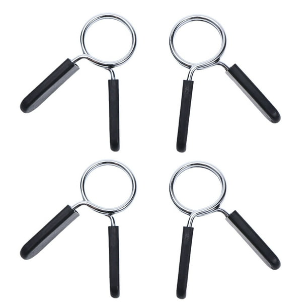 EeaseMX 4 abrazaderas de resorte para mancuernas de 25 mm para levantamiento de potencia, crossfit, levantamiento de pesas y gimnasio.