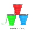 Collapsible Camping Cups BPA Free, FDA Approved Reusable 6 Oz Drink