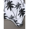 thumbnail image 4 of Bowanadacles Family Matching Daddy Mommy and Me One Piece Floral Printed Swimsuit, 4 of 6