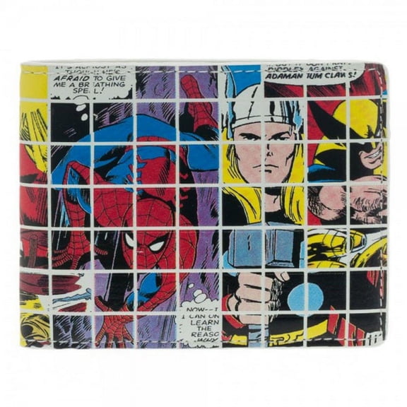 Square Collage Bifold Wallet