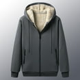 thumbnail image 6 of Timoontee Men's Winter Fleece Lined Thickened Warm Set 2 Piece Set Long Sleeve Zip Up Hoodies Drawstring Long Pants Casual Comfy Clothes with Zip Pocket Gray XXL, 6 of 6