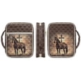 thumbnail image 6 of FOR U DESIGNS Horse Cross Pattern Bible Cover Portable Bible Carrying Case Lightweight Church Bag Bible Protective Bible Carrier Tote Bag Christian Gifts Accessories, 6 of 7