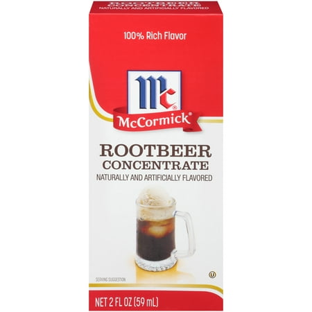McCormick Natural & Artificial Flavored Root Beer Concentrate, 2 fl