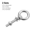 thumbnail image 3 of Lifting Eye Bolt 2 Sets M4x25mm Eye Bolt with Nut Washer 304 Stainless Steel Shoulder Lifting Ring Eye Bolt, 3 of 6