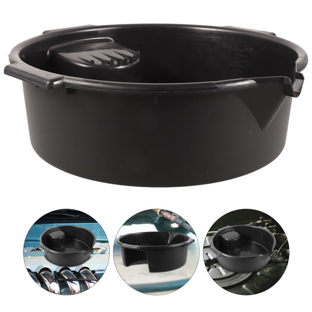 LOLIPPYY Lift Drain Pan Drain Black Plastic Leakproof Maintenance 1Pcs