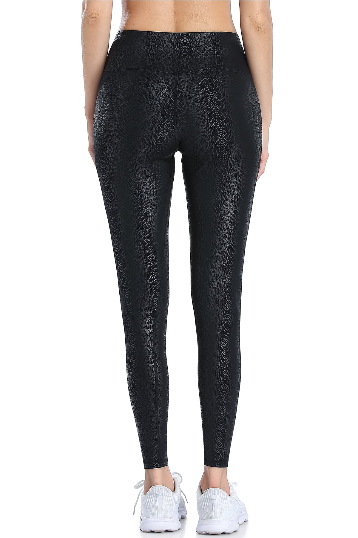 Women's Fleece Lined Yoga Pants Faux Leather Winter Warm Thermal Leggings