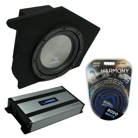 93-02 Pontiac Firebird Coupe Driver Side 10" Harmony A102 Sub Box & HA-A800.1