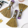 thumbnail image 7 of jiaroswwei Halloween Broom Figurine, Handmade Healing Stone Fake Crystal Mini Witch Broom Decoration Ornament Festival Gift, 7 of 7