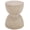 Travertine, variant on Safavieh Tina Hourglass Outdoor Polystone End Table, Off-White
