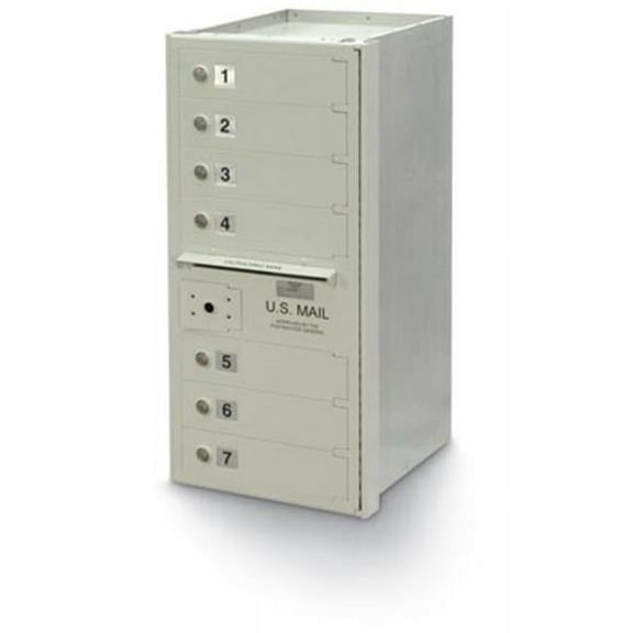 Postal Products Unlimited N1027863 7-Door Horizontal Mailbox 4C High Security, 140