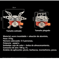 thumbnail image 2 of Estufa de Camping Plegable Portátil Malubero Malu1656, 2 of 3
