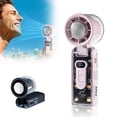thumbnail image 2 of Portable Handheld Turbo Fan, 2025 New USB Desk Fan with Type C Fast Charging 3600mAh Rechargeable Battery Foldable, 3 IN 1 Mini Personal Fan for Outdoor Activities, Travel, Beach, U.S_ Fast Shipping, 2 of 6