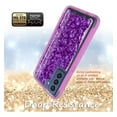 thumbnail image 4 of Samsung Galaxy S21 FE Case, Rosebono Hybrid Graphic Design Pattern Hard Back Pannel Cover Protection Case For Samsung Galaxy S21 FE (Purple Shell), 4 of 4