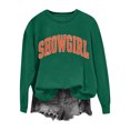 thumbnail image 2 of Uootdi Letter Printed Graphic Sweatshirts for Women Crewneck Long Sleeve Funny Graphic Shirts Casual Comfy Pullover Tops, 2 of 4
