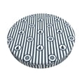 thumbnail image 1 of Easygdp Nautical1 Print Easy To Install Bar Stool Covers&Stool Covers Round&Elastic Stool Cover, Barstool Covers,Washable&Bottom With Elastic Edge-14 inch, 1 of 7