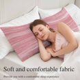thumbnail image 5 of Pink Body Pillow Covers 20"x60", Vintage Modern Abstract Art Ombre Soft Brushed Microfiber Breathable Throw Pillow Covers, Pillowcase with Zipper for Couch Sofa Bedroom Living Room, 5 of 9