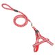 thumbnail image 1 of Arnés para perros reflectante de luz ajustable de nailon, correa para el pecho con cuerda para tirar (rojo), 1 of 12