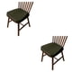 thumbnail image 3 of Yuarrent Experience Comfort - Cojines de asiento de esponja para sillas con forma de pezuña de caballo n.º 21, color gris café Nº 21- Café Gris 2Conjunto, 3 of 6