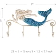 thumbnail image 3 of Gancho de pared ZHAOCHENG Hierro Colgador de sirena 4 ganchos, 3 of 5