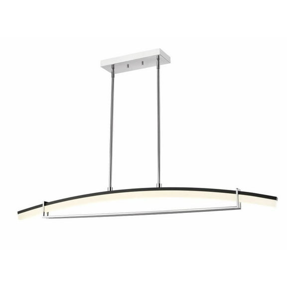 46W 1 Led Chandelier in Linear Style 5.25 inches Wide By 5.75 inches High Bailey Street Home 372-Bel-4314905