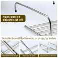 thumbnail image 3 of Radiator Clothes Airer Clothes Dryer Drying Rack Laundry Stainless Steel Extendable Foldable Heated Clothes Airer Towel Holder Indoor Outdoor for Hanging Socks, Clothes, Towel (15.3-27.2 in), 3 of 10