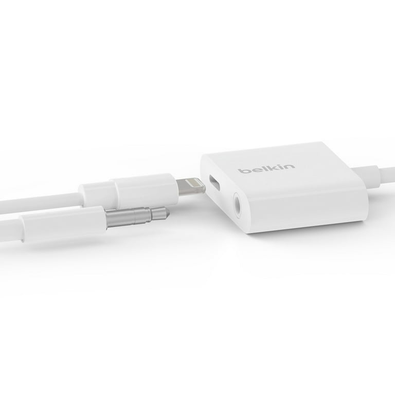 Belkin 3.5mm Audio + Charge Rockstar for iPhones, White