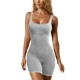 thumbnail image 3 of Traje de Yoga de verano para mujer, ropa deportiva corta de una pieza con manga, ropa de gimnasio, mono de entrenamiento de realce, ropa deportiva, 3 of 5