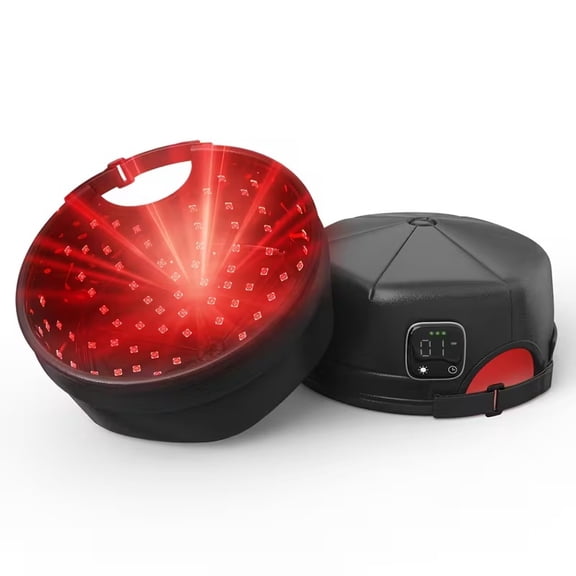 KTS 660nm 850nm Red Infrared Light Therapy Hair Growth Cap, Rechargeable Adjustable Laser Hair Regrowth Helmet, At-Home Scalp Care Hat for Thinning Hair Loss Alopecia for Men Women