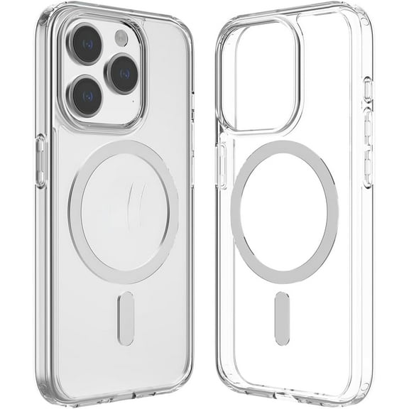 Compatible with MagSafe for iPhone 15, Clear Anti Yellow Full Body Protective Cover, Shockproof, Slim Phone Case, Anti-Scratch (iPhone 15)