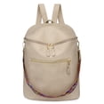 thumbnail image 1 of Mochila para mujer, bolso de piel sintética, antirrobo, informal, para hombro, a la moda, 1 of 6