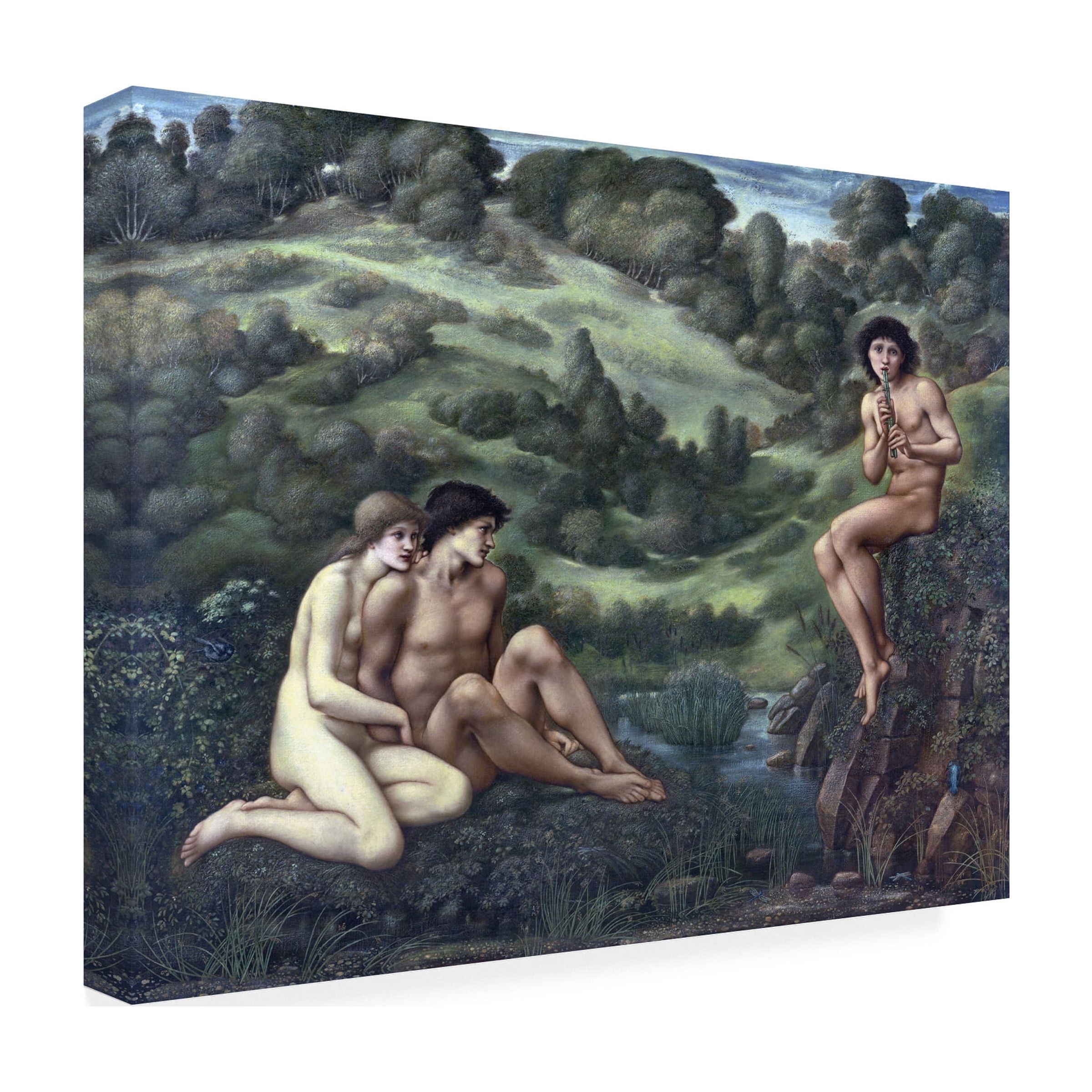 Trademark Fine Art Edward Burne-Jones The Garden Of Pan 2 Canvas Wall Art - 18x24