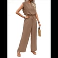 thumbnail image 3 of para Mujer, Verano 2025, Mangas con Volantes, Cuello Cuadrado, con Cordón y Bolsillos, Color Caqui, Talla XL, 3 of 10