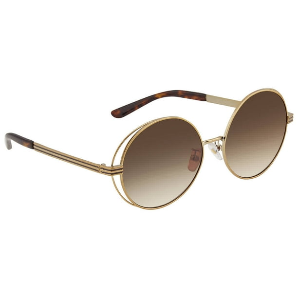 Tory Burch Brown Gradient Round Ladies Sunglasses TY6085 327913 56 -  