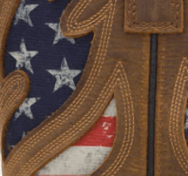 Wolverine Men's Rancher Pull-On American Flag Steel-Toe Wellington Work Boots