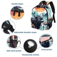 thumbnail image 3 of Yak Adjustable Shoulder Strap Backpack - Large Capacity, Printed Design, Lightweight - Business Backpack Men, Mini Backpack Toy, Mini Backpack, 3 of 6