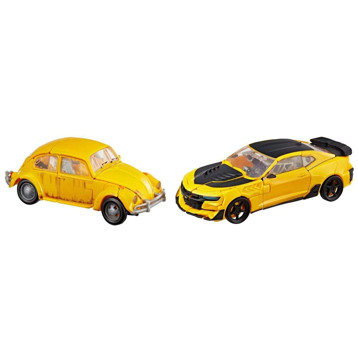 Transformers Studio Series 24 and 25 Deluxe Class Bumblebee 2-pack Including 1967 Volkswagen Beetle Bumblebee Movie Version and 2016 Chevrolet Camaro The Last Knight Movie Version